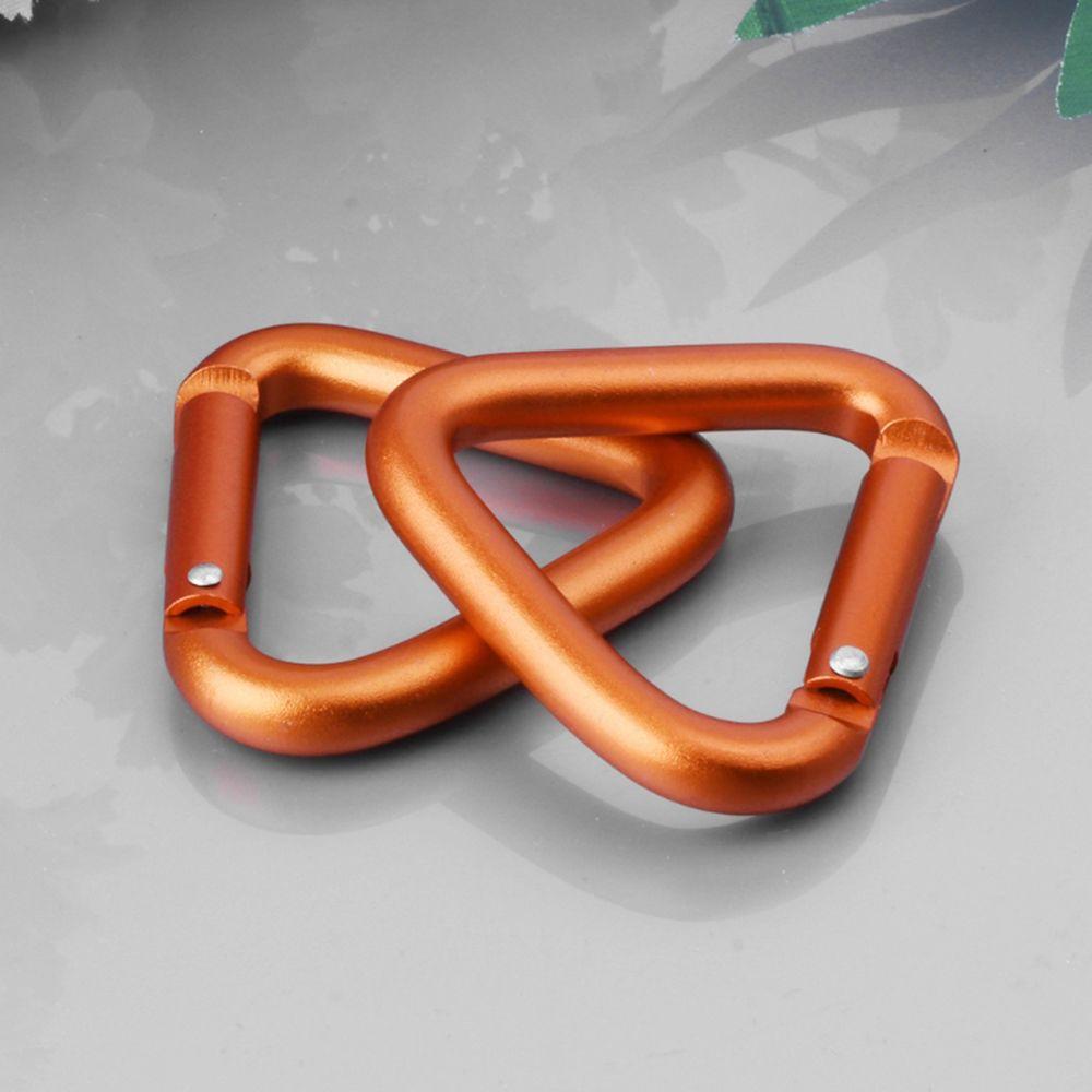Snap Kettle Clip Accessories Outdoor Aluminum Zinc Zinc Alloy Triangle Carabiner Keychain Hook Buckle