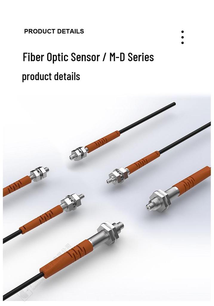 Zhonglian M3M4M6 Dual Display Fiber Optic Sensor with D3 Miniature Probe and Through-beam Diffuse Reflection Amplifier