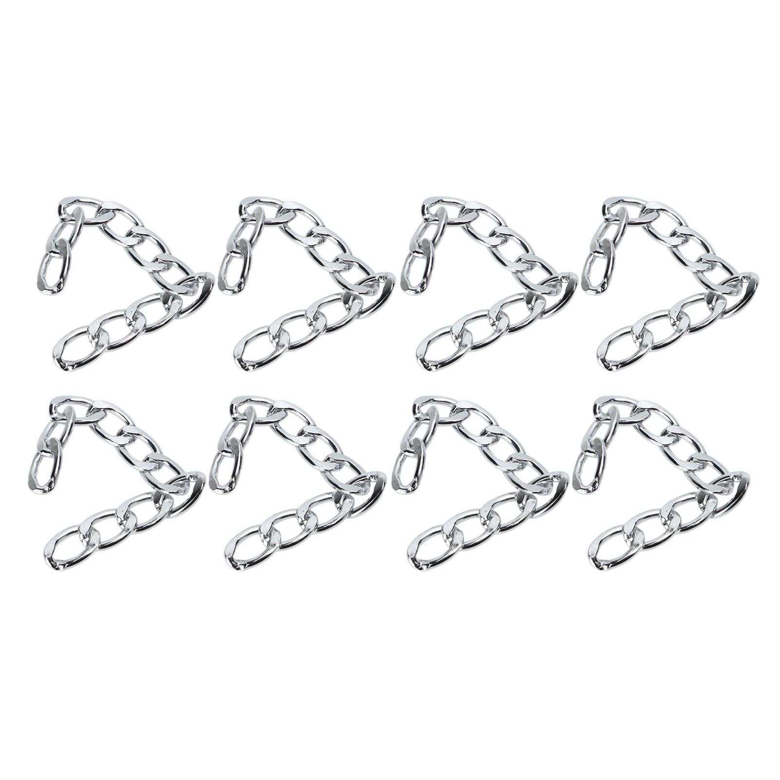 

Алюмінієвий ланцюг 10 метрів DIY декоративний міцний елегантний ланцюг-куб для виготовлення ювелірних виробів сумки срібний