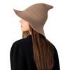 Witch Hat Halloween Knitted Wide Brim Witch Hat Breathable Headwear Cosplay Accessories for Ladies Adults Holiday Party