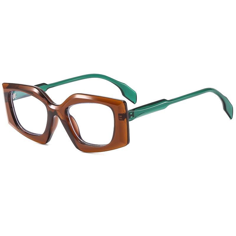 Trendy Square Frame Glasses: European & American Style Myopia Glasses with Clear Lenses for a Smaller Face Look