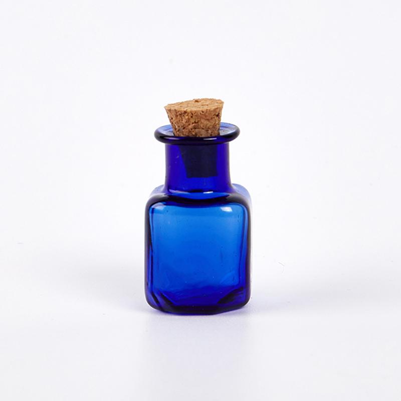 

10шт мини стеклянные бутылки маленькие флаконы пробковая стеклянная банка многоразового использования пробковое стекло синий