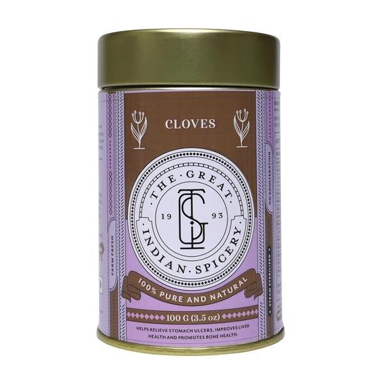 Velká indická kořenárna | Hřebíček (Laung) | 100g plechovka – 100% čistý a přírodní, čerstvý z farmy, nefalšovaný, bez přidaných barviv nebo konzervantů