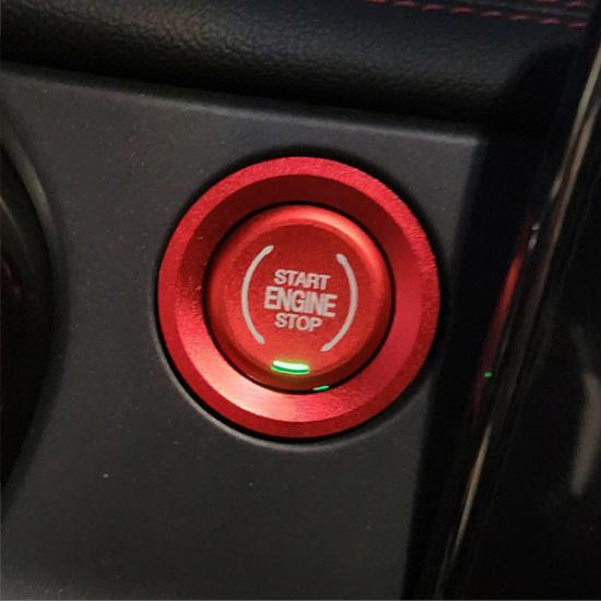 For Chevrolet Colorado -2025 Engine Push Switch Button Ring Trim Red