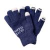 Knitted wool warm gloves winter female cartoon cute thickened student writing cold five fingers exposed
