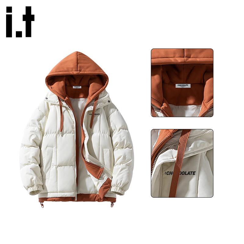 

CHOCOOLATEit Мужская куртка с капюшоном и подкладкой, многослойного вида M