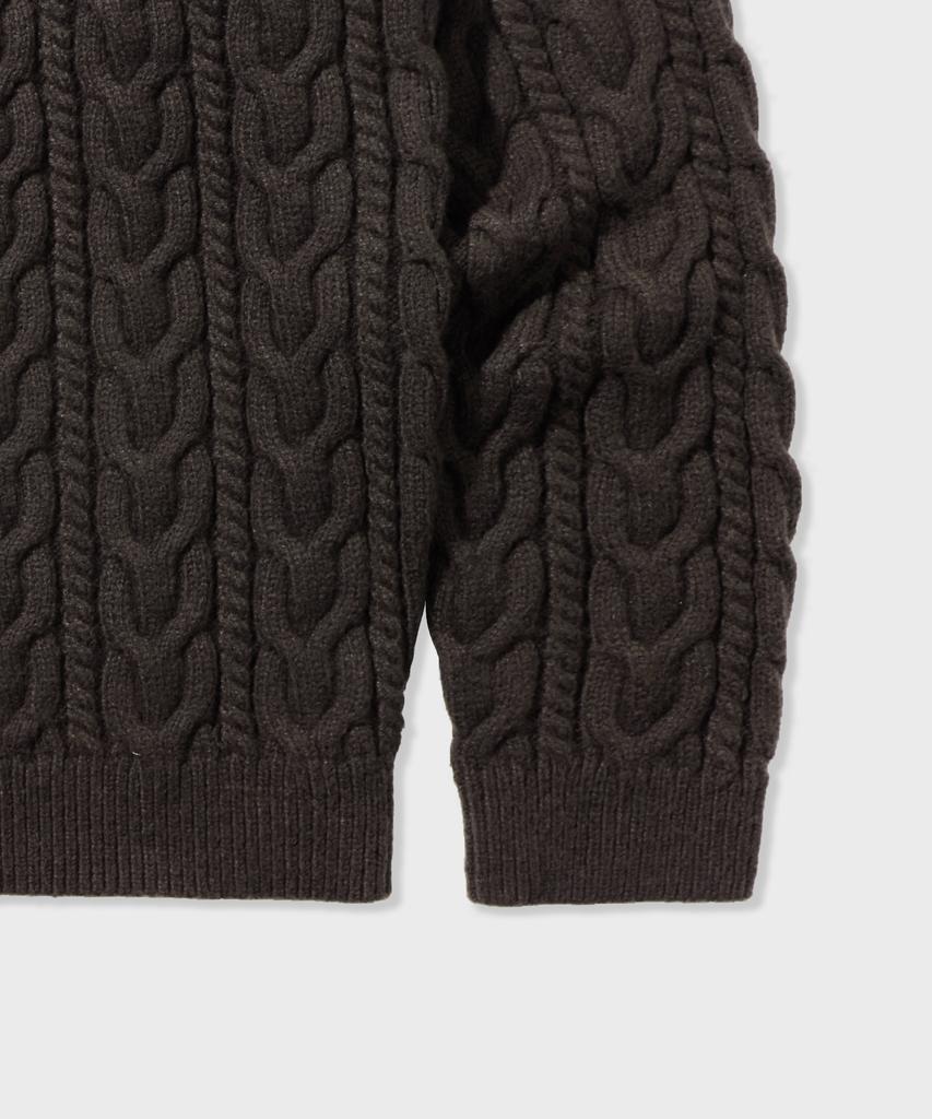 GLW Raglan Zopfmuster Braun