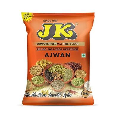 JK Ajwan l Premium Carom Seeds | Ajwain | Sementes de Ajwain inteiras | - 500gm (PACOTE DE 1)