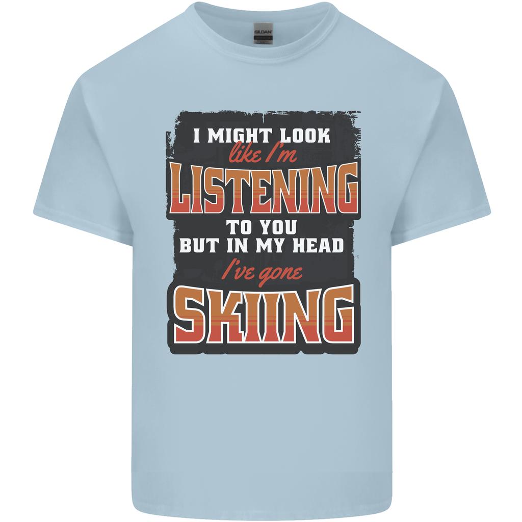 In My Head Ive Gone Skiing Funny Skier Unisexs Light Cotton TShirt