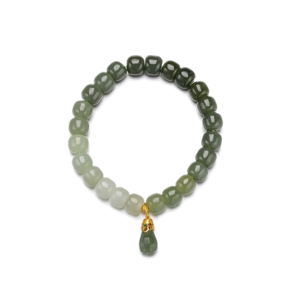 

Браслеты-манжеты Золотые Браслеты с камнями Браслеты в корейском стиле Женская ручная цепочка Браслеты из бусин с градиентным камнем Magnolia Flower Pendant