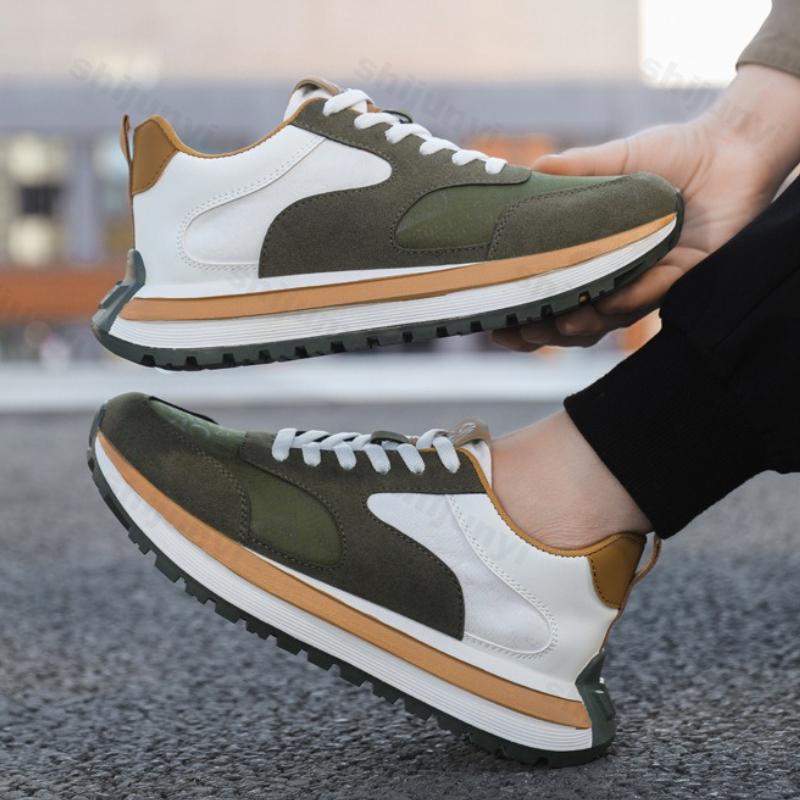 Fashion Men's Sneakers 2025 Autumn Winter New Fashion Outdoor Non Slip Running Shoes Comfortable Height Increase Lace Up Casual Shoes