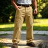 Men's Cargo Sweatpants with Elastic Waistband and Drawstring Straight Leg Joggers for Casual Everyday Wear