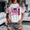 We Fight Together Breast Cancer Tshirt Sublimation Design Shirt Breast Cancer Awareness Women Tee Pink Ribbon Printed Clothing