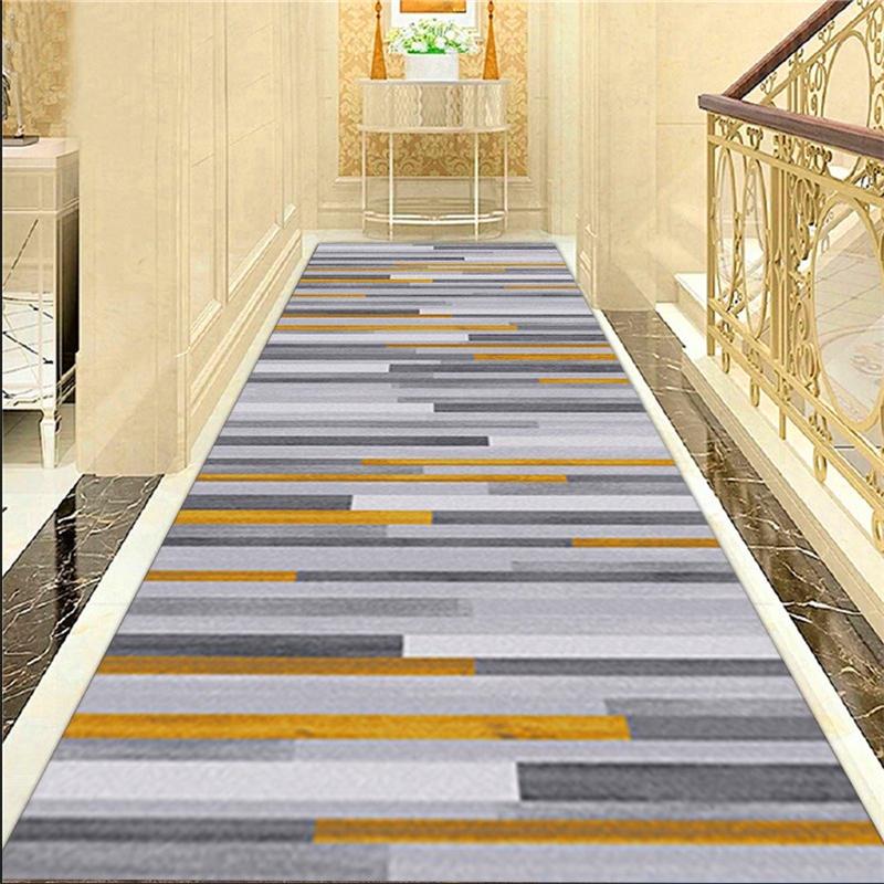 

VIKAMA Modern Geometric Carpet Non-Slip Wear Corridor Living Room Entrance Suitable For Light Luxury Minimalist Style Decoration 60X200(2X6.6FT