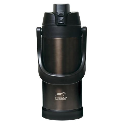 FREEAP Insulated Water Bottle, Large Capacity, 2 Liter, Sports Jug, Wide Mouth, Easy to Clean, Outdoor Use, K-10818 (Metallic Gray)