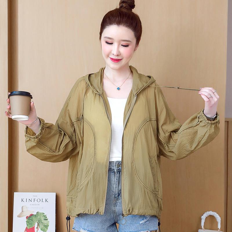 Women's Sun Protection Clothing 2024: Anti-UV, Loose Fit, Long-Sleeve, Breathable, Korean Style.