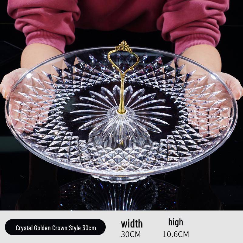 Acrylic Fruit and Candy Plate – Large Capacity for Hotels and Events