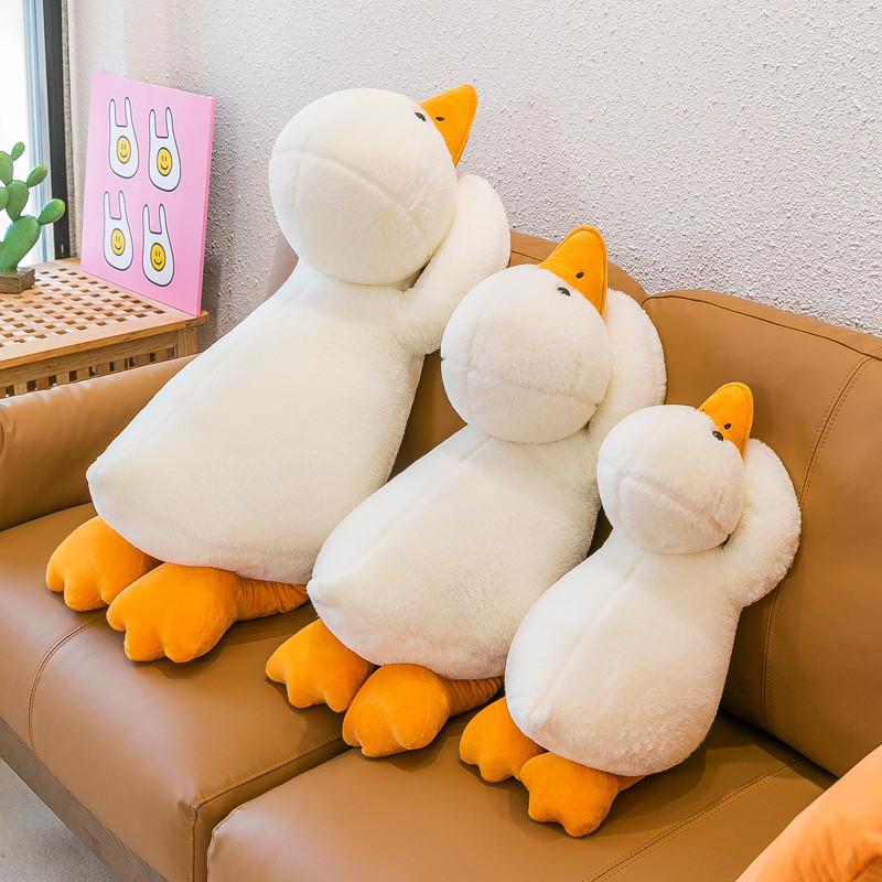 White Duck Plush Toy Cartoon Stuffed Animal Doll Decoration Kids Gift Cushion