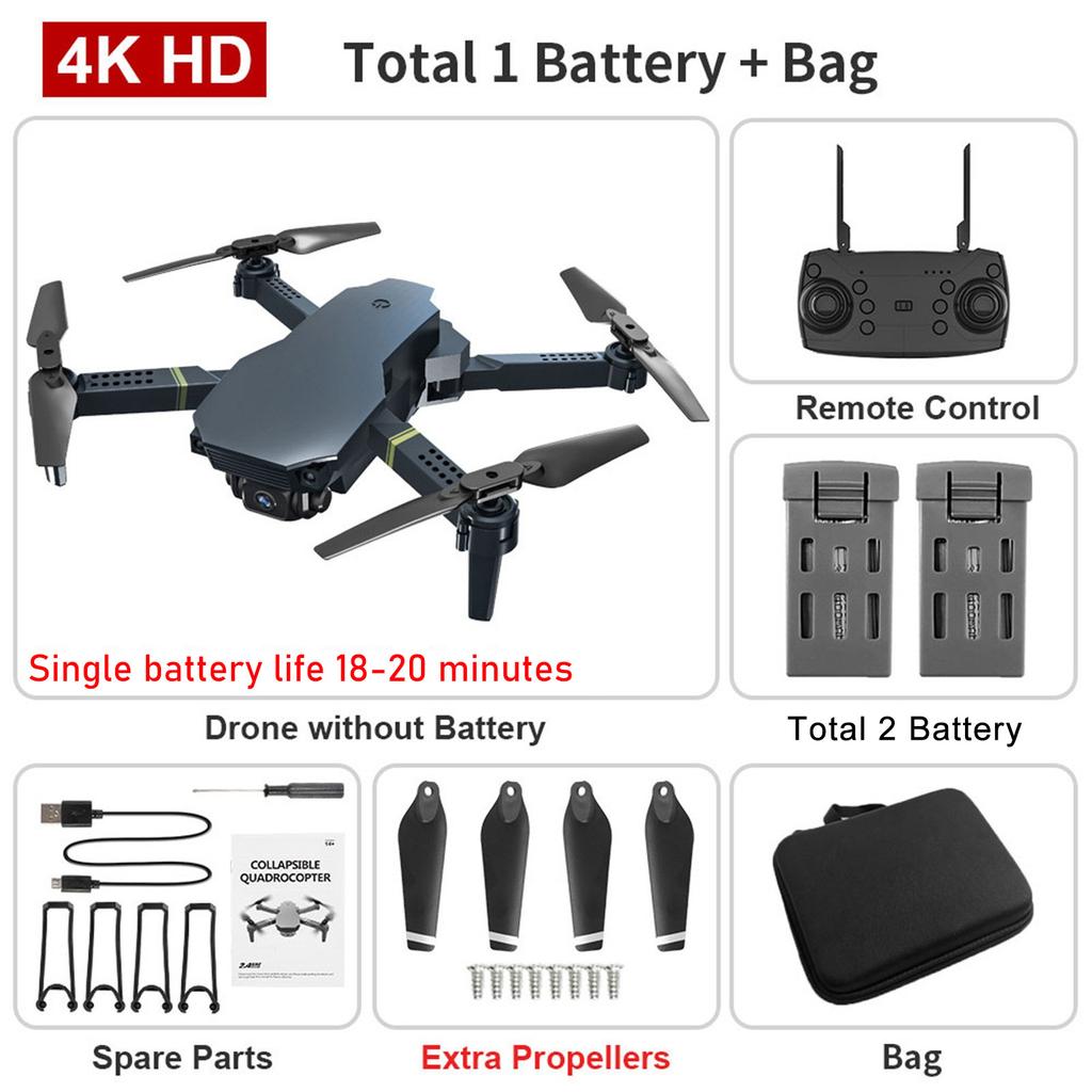 H702  WiFi FPV HD Camera Altitude Hold Mode Foldable RC Drone Quadcopter