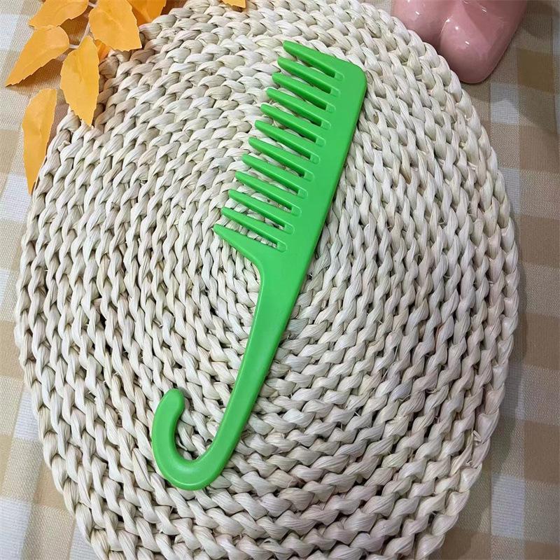 Large Curved Wide-Tooth Comb for Curly and Long Hair, Anti-Static, Net Red Style