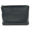 387075 Cosmopolis Strap Bag Clutch Bag Leather Black