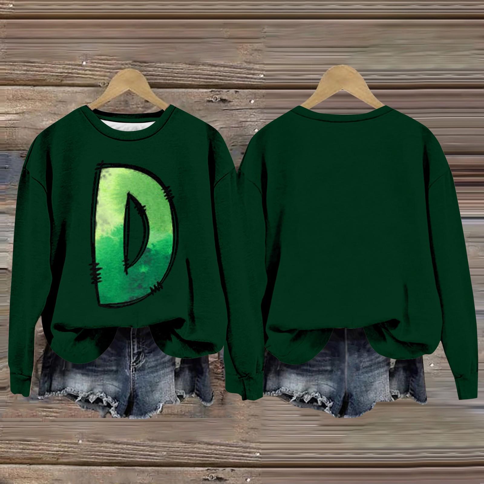 

Женская мода с принтом, длинный рукав, свободный круглый вырез, свитшот, осень XL