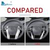 Real Soft Carbon Fiber for Toyota Prius 2010 2011 LHD RHD Car Steering Wheel Button Frame Sticker Accessories Interior Trim