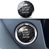 Real Carbon Fiber Push Start Button Cover Fit for Mazda 3 6 CX-5 CX-9 MX-5 Miata, Car Interior Keyless Start Button Decorations Accessories 1 Pack