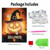 Halloween pearl pumpkin painting handmade diy art bead pearl home decoration painting
