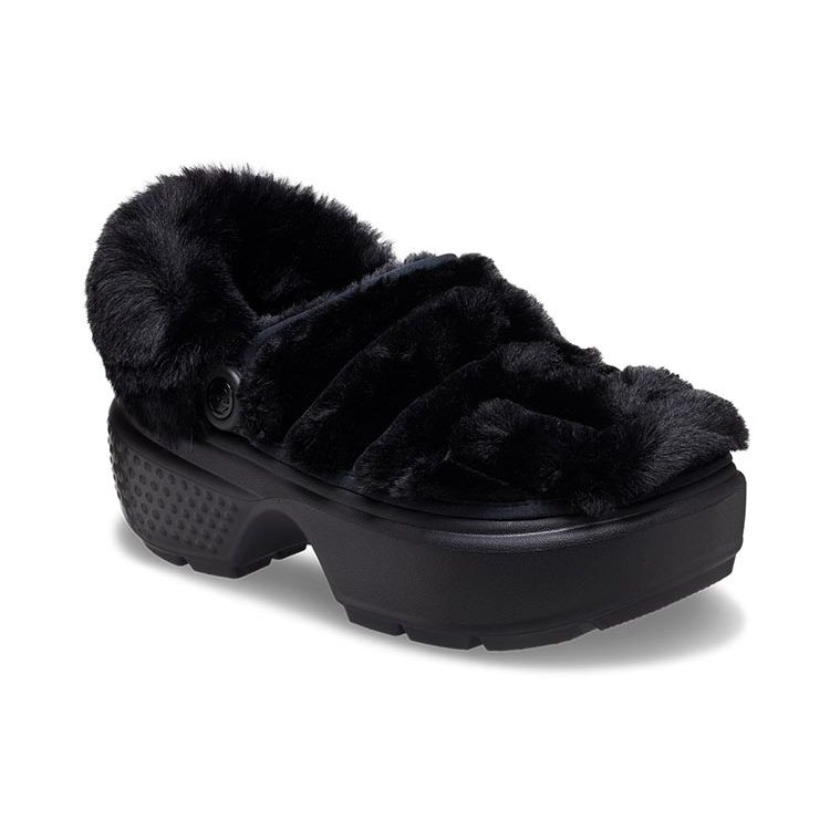 Crocs Eva Snowhouse Fuzzy Clogs Damen Schuhe Schwarz 208938-001