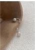 Sterling Silver Freshwater Pearl Stud Earrings for Women – Luxurious Niche Design with High-End Temperament.