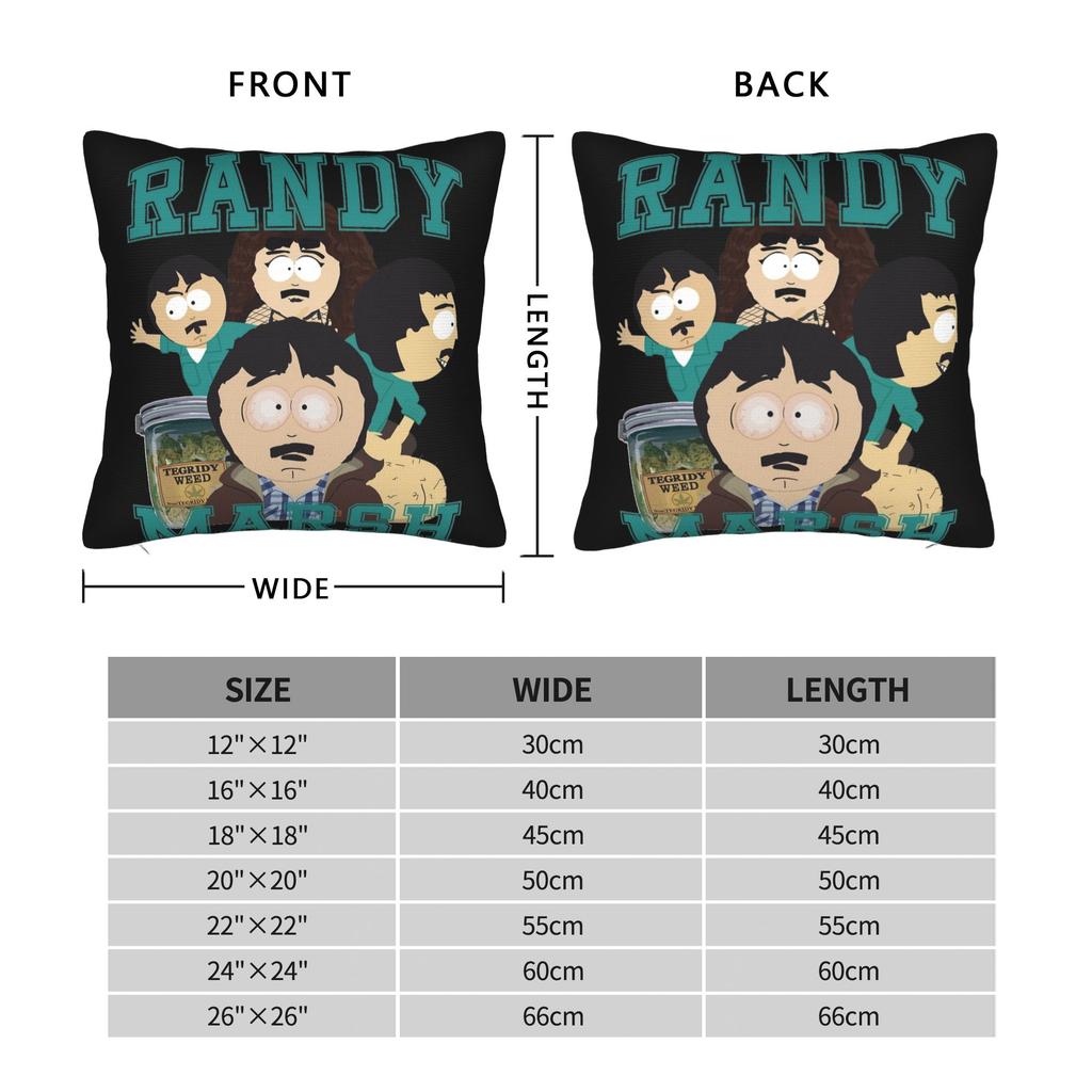 Randy Marsh SouthPark Poszewki na poduszki Gadżety z nadrukiem Poszewka na poduszkę Dekoracja Poszewka na poduszkę Salon Wiele rozmiarów