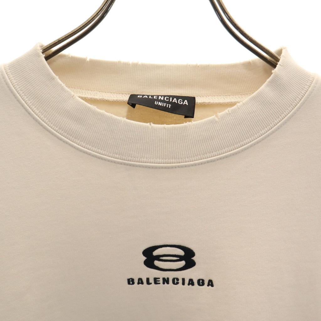 BALENCIAGA Made in Portugal Long sleeve Damage processing sweat Men's Used