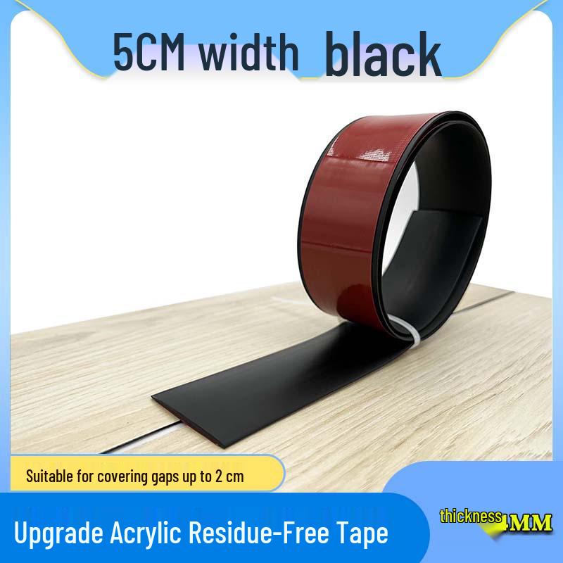 Self-Adhesive Wood Floor Trim Strip - Glue-Free Edge Divider for Doorway and Threshold Decoration