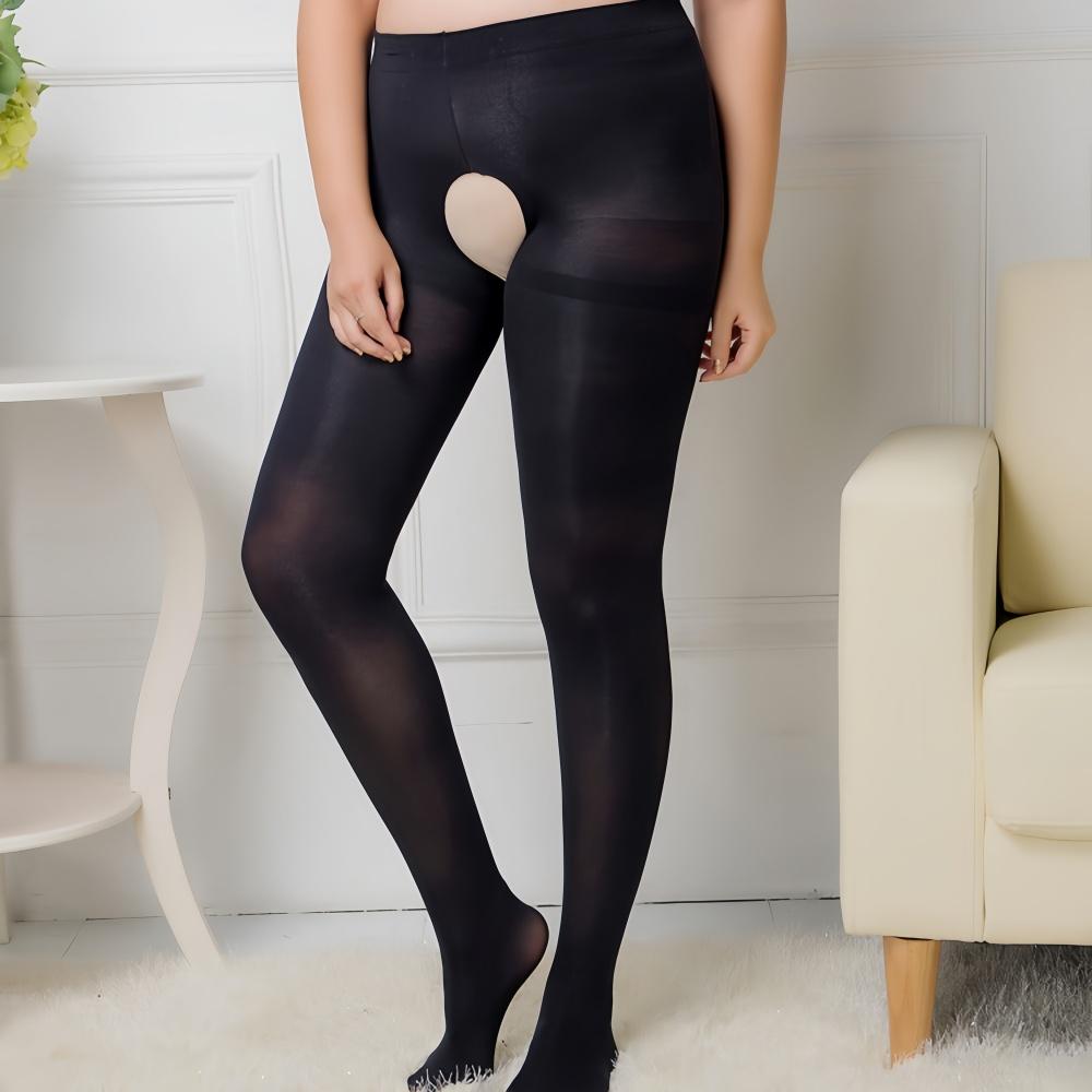 1/2 Pcs Women 120D Velvet Crotchless Sexy Tight Spring Autumn Open Crotch Pantyhose Female Stretchy Slim Skinny Erotic Lingerie