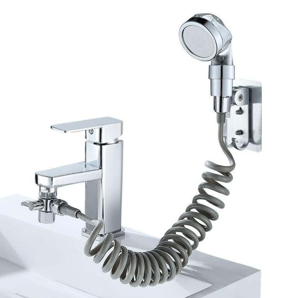 Filterable Water Tap Connector Hangable Kitchen Sink Splitter Shower Head  Hair Salon