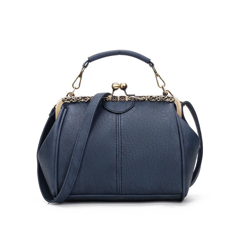 Women Vintage Pillow Designer Crossbody Bag Clip Shoulder Handbag Messenger Bags Female PU Leather Shopping Tote Bags