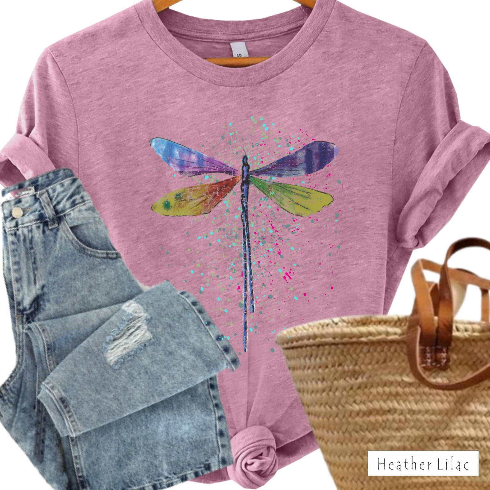 Dragonfly T-Shirt: Women s Boho Graphic Tee 2XL