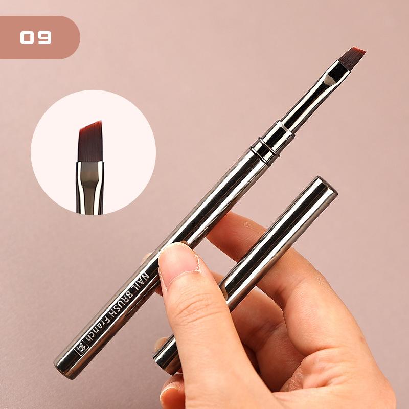 1Pcs Nail Art Brush Liner Brush Stripe Pattern Painting Brush Uv Gel Extension Drawing Carving Pen Diy Manicure Tool