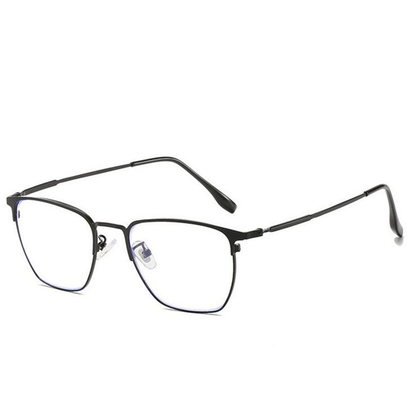 

Square Nearsighted Glasses Metal Anti-blue Light Short-sight Eyeglasses Prescription Spectacle Diopter 0 -0.5 -1.0 -1.5 To -6.0 0 чорний