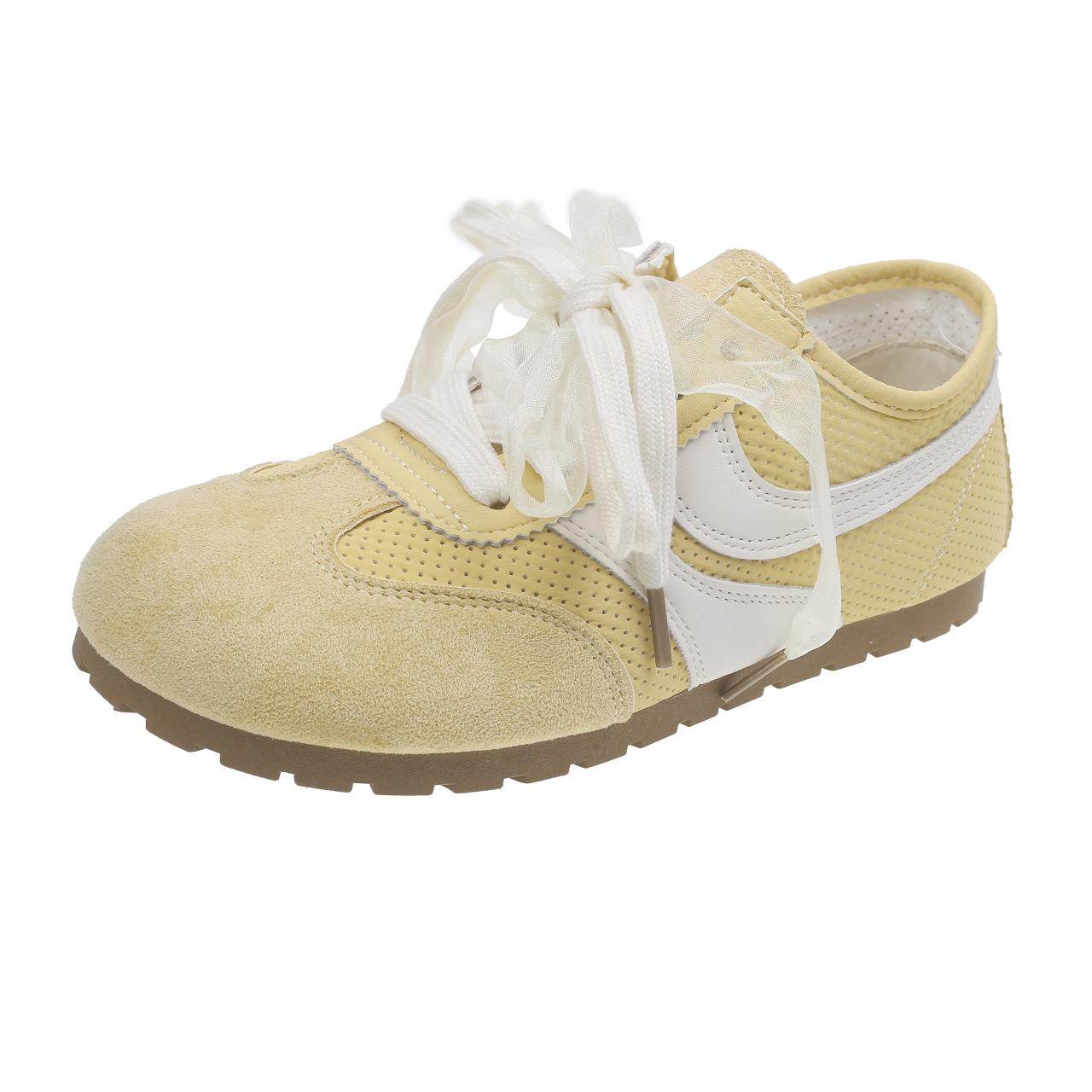 

Ballet training shoes women s yellow shoes 2025 new popular summer thin breathable running Forrest Gump sports shoes 40 жёлтый