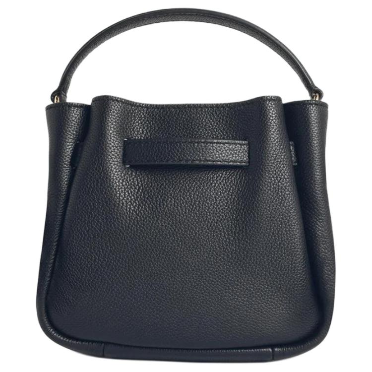 Tory Burch Romy Logo Eimer Tasche Leder Mini Schultertasche Damen Taschen Schwarz 179988-001