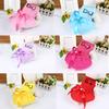 Summer Bowknot Design Party Wedding Dog Puppy Princess Dress Pet Skirt Costume