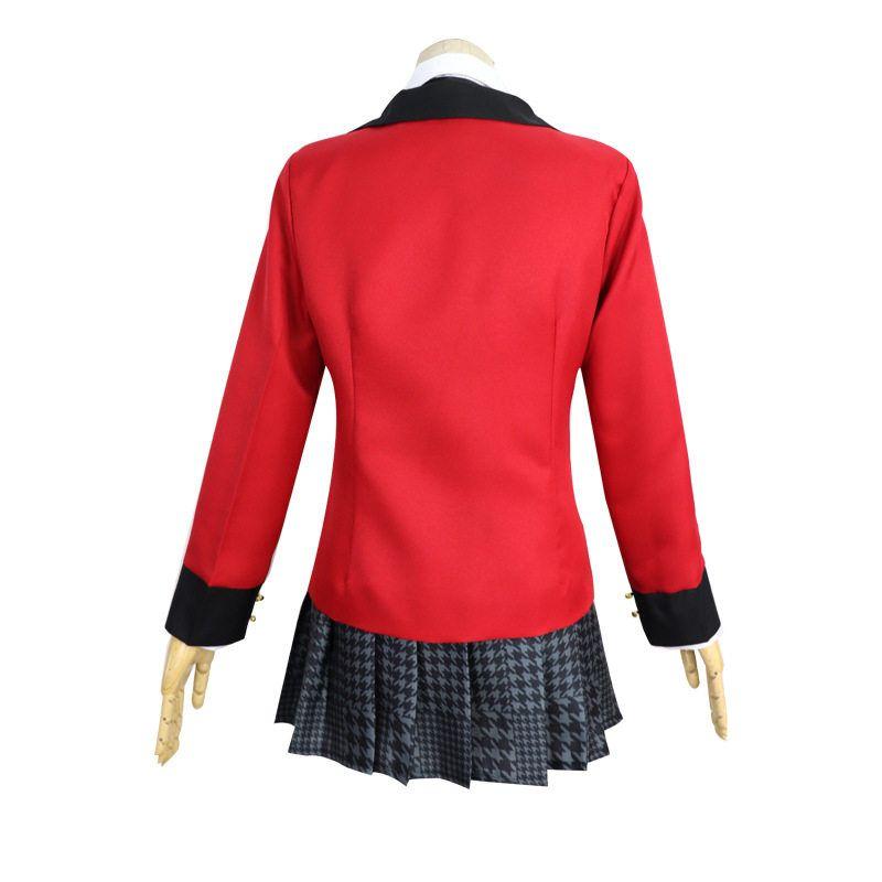 In-Stock Kakegurui Snake Eater Yumeko Cosplay Costume Set Unisex School Uniform