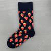Happy Socks Women's Unisex Combed Cotton Sock Cherry Strawberry