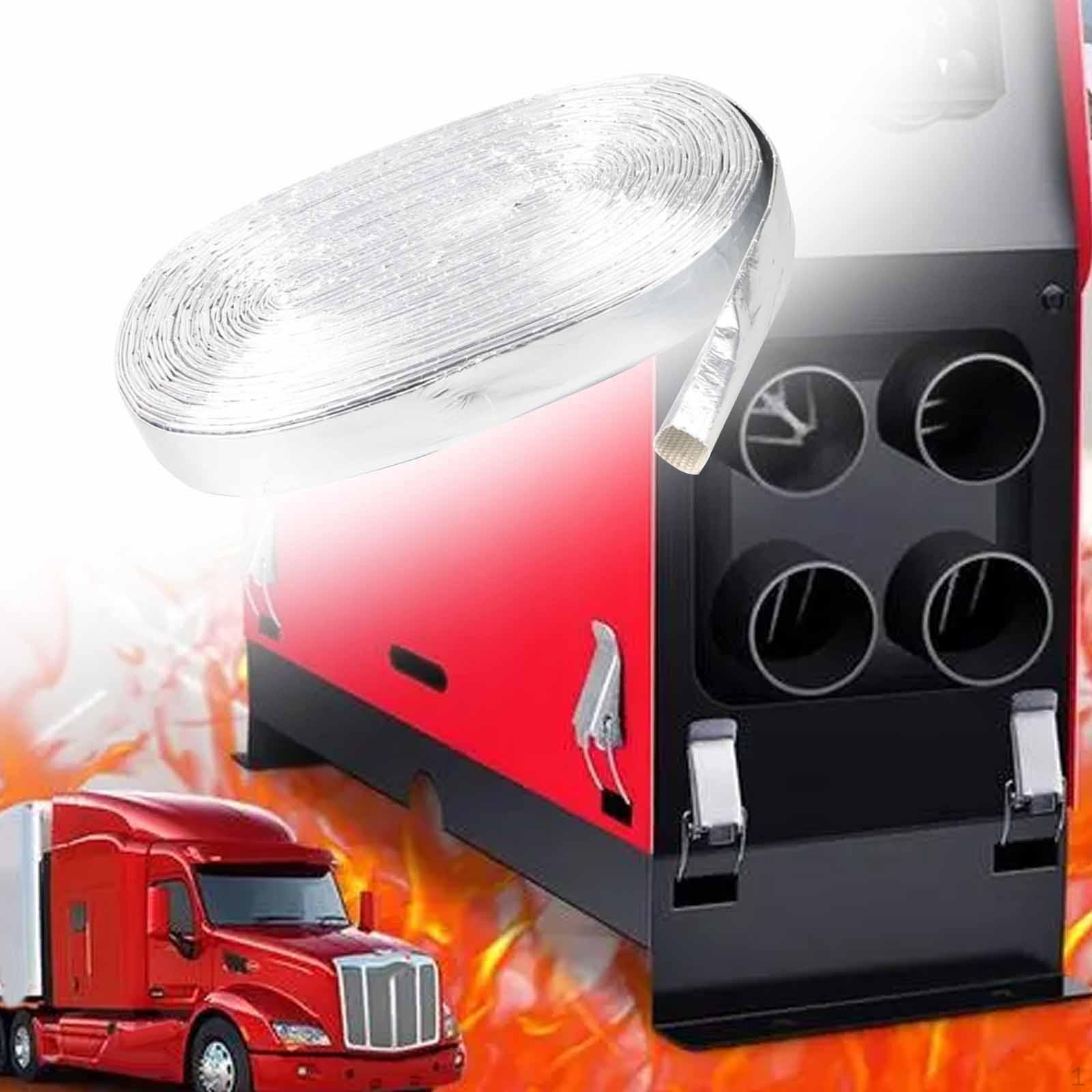 

Автоматический алюминиевый теплозащитный экран ID 29 мм огнестойкий легкий для топливной линии OD. 32мм 2 Meters