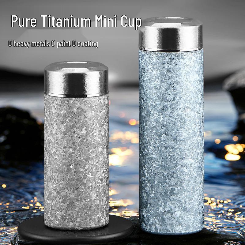 Premium Titanium Insulated Travel Tea Cup - Luxurious and Portable for Business and Car Use 200ml