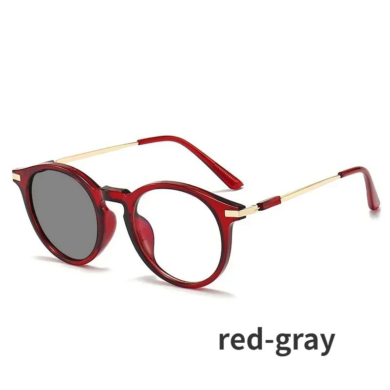 

Разноцветные модные очки для чтения с защитой от синего света, круглый металлический каркас, ретро классические HD очки для дальнозоркости, женские и мужские очки +1.5