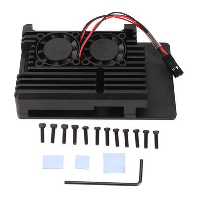 Para RasPi 4b Dissipador de Calor Liga de Alumínio Boa Dissipação de Calor para Resfriamento do RasPi 4b Caixa de Metal com