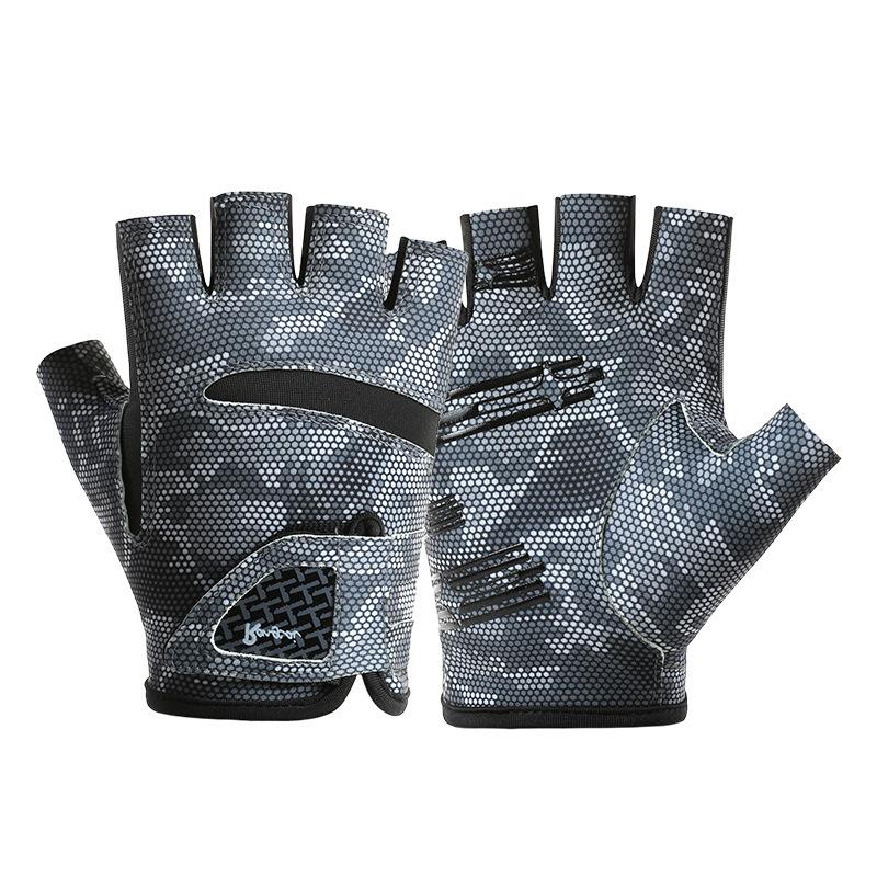 New Fishing Gloves for Men and Women Lascielli Non Slip Breathable Three Finger Cool Sun Protection Non Slip Fishing Gloves